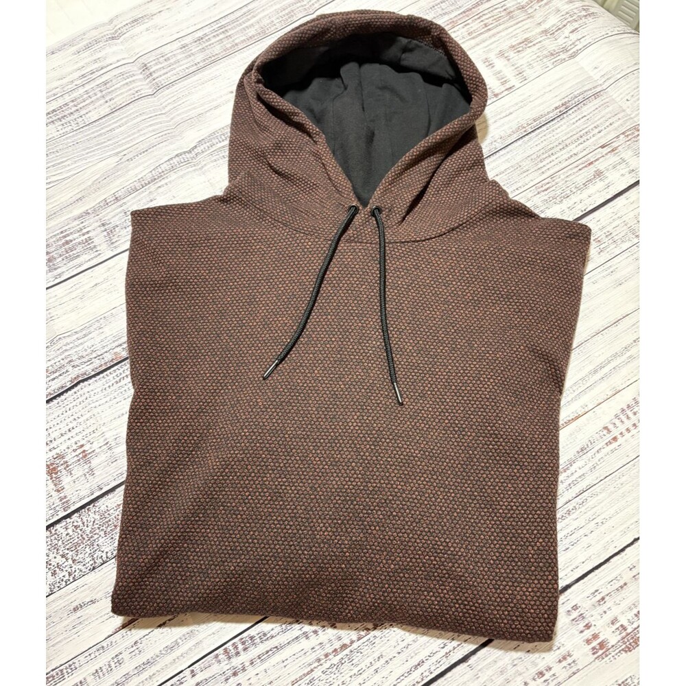 Marc New York Men's Black Brown Hoodie Pullover Sweatshirt kangaroo pocket XXL